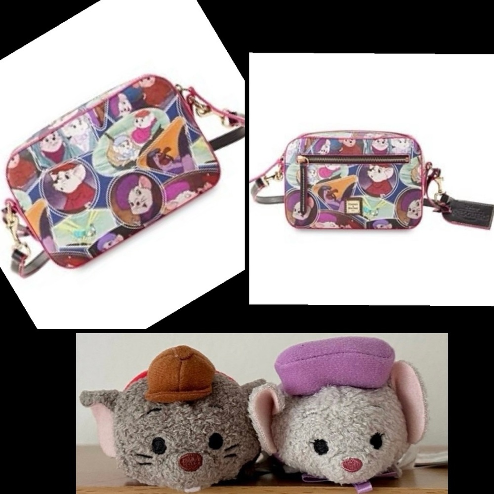 Dooney and Bourke Disney The Rescuers camera bag and plush mini Tsum Tsum / EUG